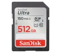 Produktbild: Sandisk SDXC Ultra 512GB (Class 10/UHS-I/150MB/s) Speicherkarte (512 GB, UHS-I Class 10, 150 MB/s Lesegeschwindigkeit)