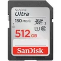 Produktbild: Ultra 512 GB SDXC, Speicherkarte schwarz, UHS-I U1, Class 10