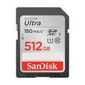 Produktbild: SanDisk Ultra 512 GB UHS-I SDXC Class 10 Speicherkarte (SDSDUNC-512G-GN6IN)