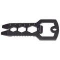 Produktbild: Herbertz Mini Tool schwarz 55058 - Kleines Multitool aus Stahl mit 7 Funktionen