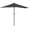 Produktbild: vidaXL Gartenparasol Schwarz 294 x 150 x 224 cm Stoff 42003273