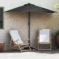 Produktbild: vidaXL Gartensonnenschirm 294 x 150 x 224 cm Polyester und Stahl