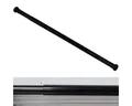 Produktbild: Ekershop Duschvorhangstange Alu Schwarz Duschstange 140 - 250 cm Teleskopstange Klemmstange, Ø 28 mm, ausziehbar, kürzbar, Aluminium, für Duschvorhang ohne Duschvorhangringe, Antirutsch Pet, ohne Bohren
