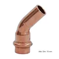 Produktbild: Viega Profipress Bogen Kupfer I-A 45°, Serie 2426.1, 22 mm