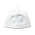 Produktbild: FIFTYEIGHT PRODUCTS / Butterdose „Versteckt“, (Porzellan, L: 15,5 cm B: 13 cm, H: 6,5 cm, Gewicht: 711g, weiß, Made in Germany)