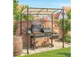 Produktbild: Outsunny Grillpavillon Regenschutz, UV-beständig, mit 1 Seitenteilen, (Grillpavillon, Grillüberdachung), für Garten, Balkon, Beige