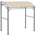 Produktbild: Grillpavillon BBQ Grill Pavillon 215x150x182/220cm mit Flammschutzdach Stahl