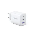 Produktbild: UGREEN USB C Ladegerät 65W PD Netzteil 3-Port Charger Adapter PPS 45W Schnellladegerät kompatibel mit MacBook Pro/Air, iPad, iPhone 17/16/15/14, Galaxy S25 Ultra, Pixel, Steam Deck (Weiß)
