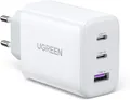 Produktbild: UGREEN USB C Ladegerät 65W 3-Port USB-C Netzteil PPS Schnellladegerät PD Charger