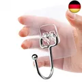 Produktbild: Selbstklebend Haken Transparent,8 Stk 44 lb/ 20 kg(Max) Haken Selbstklebend
