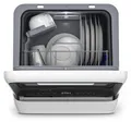 Produktbild: Klarstein Amazonia Mini Geschirrspüler – Kompakte Tischspülmaschine mit Wassertank, 7 Programme, 5L, Digitalanzeige, Leise 58dB, Tragbar für kleine Küchen & Reisen, Schwarz
