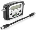 Produktbild: Poppstar Digital Satfinder (digitales Sat Finder Messgerät für Satellitenschüssel, exaktes Ausrichten/Justieren) inkl. 19,5 cm Koaxialkabel