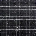 Produktbild: Mosaikfliesen Quarz Komposit Kunststein Artificial schwarz MOS46-ASM22