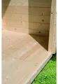 Produktbild: KARIBU Naturbelassen 16 mm Fußboden für Gartenhaus Cubino, Fichte Massivholz, Kesseldruckimprägnierte Unterkonstruktion, Einfache Montage mit Nut und Feder