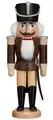 Produktbild: Seiffener Volkskunst Nussknacker Nussknacker Husar braun lasiert der Seiffener Volkskunst eG, Handarbeit aus dem Erzgebirge
