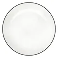 Produktbild: ASA Selection Ligne Noire Dessertteller Schwarze Linie Fine Bone China Ø 21 cm