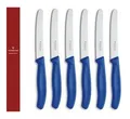 Produktbild: Victorinox Paket 6 Messer Tisch Blau Draht Gyrus Dentatus 6.7832 .6 (Swiss Made)