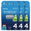 Produktbild: 12 X Panasonic Eneloop AAA Batterien 800mAh Wiederaufladbar Ni-MH HR03 BK-4MCCE