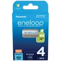 Produktbild: kQ Panasonic 4er AAA eneloop Akku Set Micro 800mAh BK-4MCDE plastic free pack