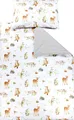 Produktbild: TupTam Kinder Bettwäsche Gemustert 2-Teilig Wendebettwäsche, Farbe: Waldtiere/ Igel/ Reh/ Fuchs/ Kaninchen/ Beige, Größe: 135x100 cm