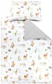 Produktbild: TupTam Kinder Bettwäsche Gemustert 2-Teilig Wendebettwäsche, Farbe: Waldtiere/Igel/REH/Fuchs/Kaninchen/Beige, Größe: 135x100 cm