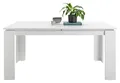 Produktbild: Esstisch Küchentisch Esszimmertisch Ausziehbar Holzwerkstoff Weiß matt 160x90 cm