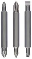 Produktbild: Bosch Doppelklingenbit-Set, 3-teilig, PH1, PZ1, S 0,6x4,5, PH2, PZ2, S1,0x5,5, 60 mm Doppelklingen-Set: PH1, PZ1, S 0,6x4,5, PH2, PZ2, S1,0x5,5