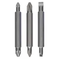 Produktbild: Bosch Professional Zubehör Doppelklingenbit-Set, 3-teilig, PH1, PZ1, S 0,6x4,5, PH2, PZ2, S1,0x5,5, 60 mm (Kreuz Phillips PH) (2607001745)