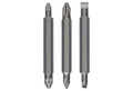 Produktbild: BOSCH Bit-Set Bosch Doppelklingen-Set, 3tlg. PH1, PZ1, S 0,6x4,5, PH2, PZ2, S1,0x5,5