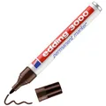Produktbild: edding 3000 Permanentmarker - dunkel-braun - 1 Stift - Rund-Spitze 1,5-3 mm - schnell trocknender Permanent Marker - wasserfest, wischfest - für Karton, Kunststoff, Holz, Metall - Universalmarker