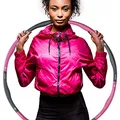 Produktbild: Weight Hoop, Hula Hoop Reifen Erwachsene, 1,2kg, hullahub Reifen zum abnehmen, 6-8 Einzelteile verstellbar, hoola hoop zum abnehmen