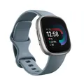 Produktbild: FITBIT Versa 4 Smartwatch Aluminium Elastomer, S/L, Waterfall Blue/Platinum