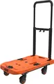 Produktbild: BLACK+DECKER Faltbarer Rollwagen Transportwagen - Max. 90 KG - Höhenverstellbarer Griff - 61.4 x 37x3 x 89.4 CM - Orange