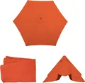 Produktbild: Ersatz-Bezug für Sonnenschirm Florida, Sonnenschirmbezug Ersatzbezug, Ø 3m Polyester 6 Streben terracotta