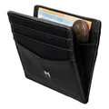 Produktbild: Gentlemen’s Kartenetui – Premium Rindsleder & RFID-Schutz – Platz für Karten, Scheine, Münzen & Tracker im Wallet – Patentiertes Slim Design – Slim Wallet mit Münzfach