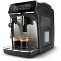 Produktbild: Philips 3300 Series Espressomaschine EP3326/90, klassisches Aufschäumsystem, 5 Getränkesorten, intuitiver Touchscreen, neue SilentBrew-Technologie, HomeID-Anwendung, Schwarz/Gold