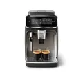 Produktbild: Philips 3300 Series Kaffeevollautomat - 5 Getränke, Intuitives Touch-Display, Klassischer Milchaufschäumer, SilentBrew, 100% Keramikmahlwerk, AquaClean Filter. Schwarzchrom (EP3326/90)