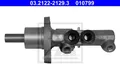 Produktbild: ATE 03.2122-2129.3 Hauptbremszylinder für AUDI SEAT SKODA VW