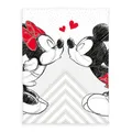 Produktbild: Disney's Mickey & Minnie Microfaserflauschdecke, 150x200 cm, 100% Polyester