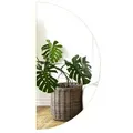 Produktbild: Tulup LED-Lichtspiegel Wandspiegel Halbrund Badspiegel Rund Spiegel Halbkreis LED-Beleuchtung 50 cm x 100 cm