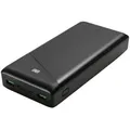 Produktbild: Powerbank 30.000 mAh, 2x USB-A 18 W, 1x USB-C, 111 Wh - Schwarz