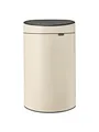 Produktbild: Brabantia - Touch Bin 40L - Großer Mülleimer für die Küche - Soft-Touch-Öffnung - Entnehmbarer Inneneimer - Rutschfest - Einfaches Recycling - Inklusive Müllbeutel - Soft Beige - 44 x 30 x 73 cm