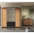 Produktbild: Schlafzimmer Set 2 Teilig Modern In Eiche Und Schwarz Urbania-131