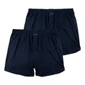 Produktbild: AMMANN 2er Pack Herren Unterwäsche Unterhose GOTS Boxer Shorts, Farbe:Navy, Größe:5, Artikel:-16 Nightblue