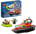 Produktbild: LEGO® Feuerwehrboot (60373), LEGO® City Konstruktionsspielsteine, (144 St), Made in Europe
