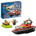 Produktbild: LEGO City 60373 Feuerwehrboot, ab 5 Jahre, 144 Teile