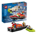Produktbild: Feuerwehrboot Feuerwehr Set für Kinder 5+ Klemmbaustein Boot - LEGO® City 60373