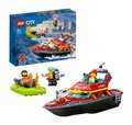 Produktbild: LEGO Bausatz Feuerwehr-Rettungsboot CITY 60373