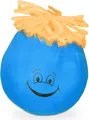 Produktbild: Relaxdays Knautschball 6 cm, mit Grimasse/Haaren, Antistressball knetbar für Kinder, Erwachsene, verschiedene Farben