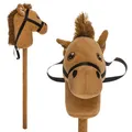 Produktbild: Steckenpferd mit Halfter Braun Hobby Horse Pferd Hobby Horsing 75 cm ab 2 Jahre